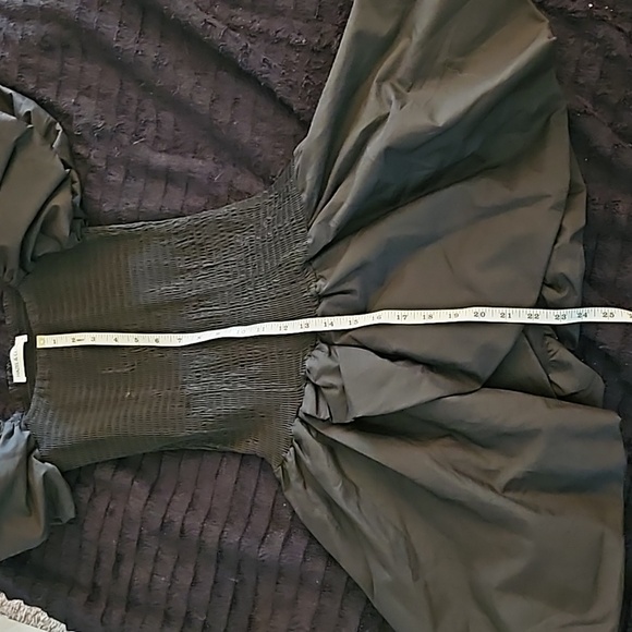 Hazel & Olive MD Black Puffy Sleeve Cocktail Dress - Picture 6 of 9